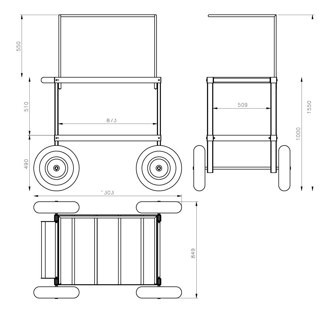 Carrello Spesa Trolley Colombo Rolly Blu - Rossetti Market