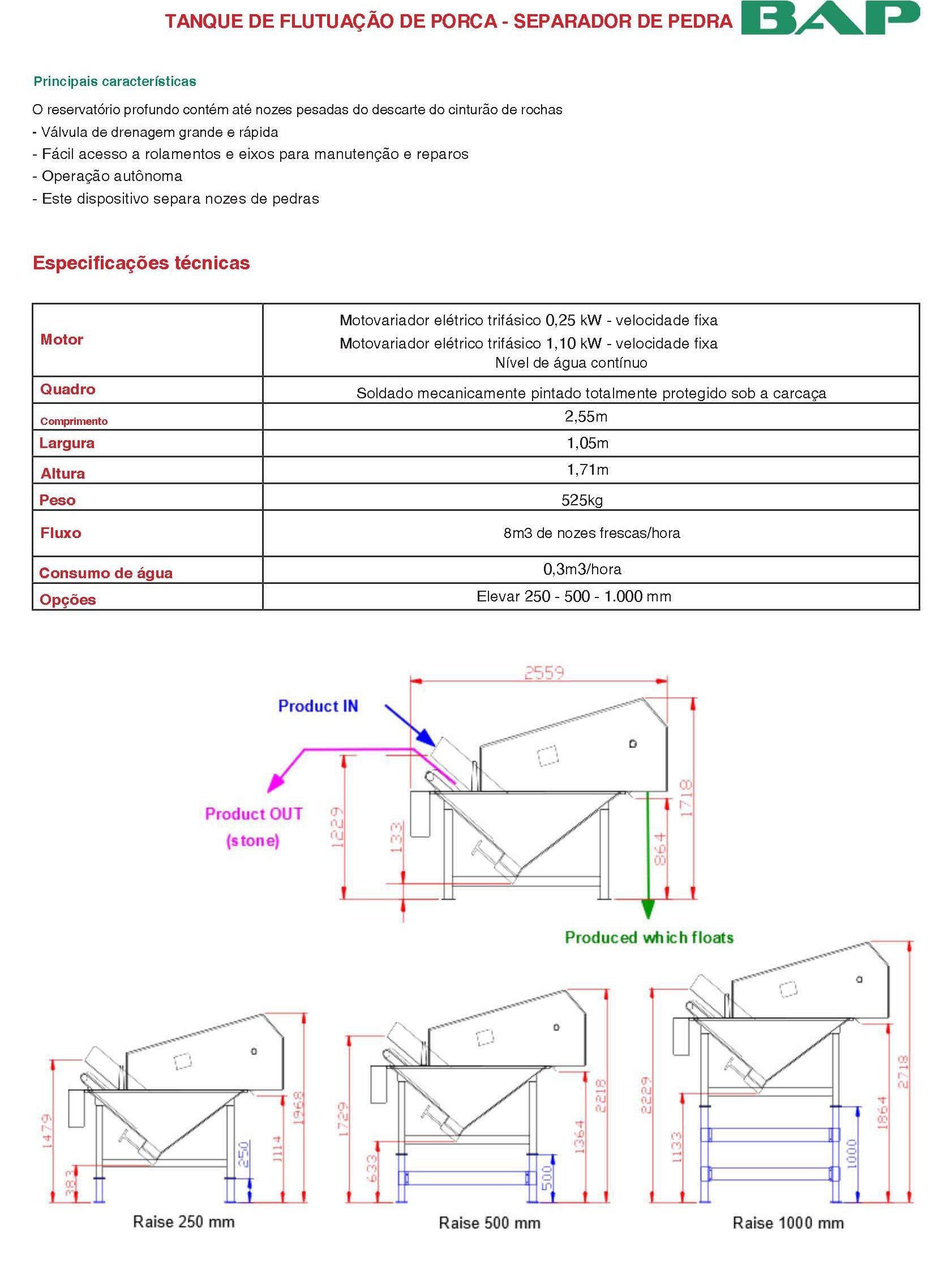 SEPARADOR DE PEDRAS AMB ROUSSET BAP - Fialhostore
